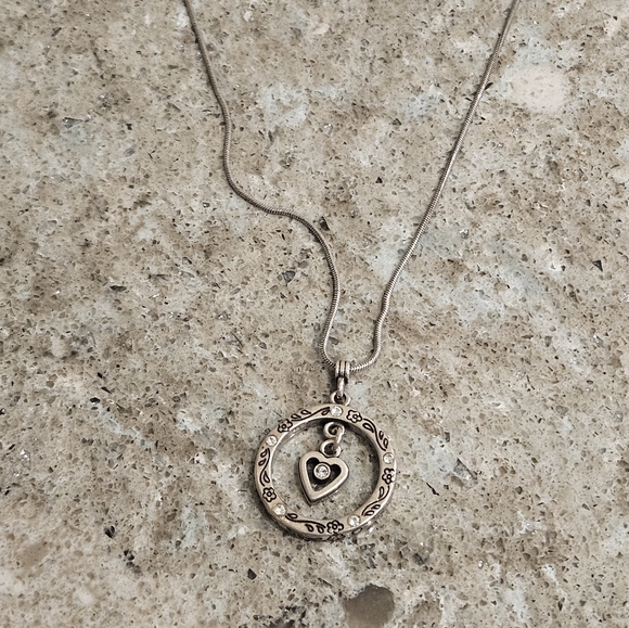 Brighton Circle of Life Two Tone Reversible Heart Necklace - Picture 6 of 8